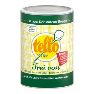 tellofix Klare Delikatess Suppe frei von, 280g/14L oder 650g/32,5L